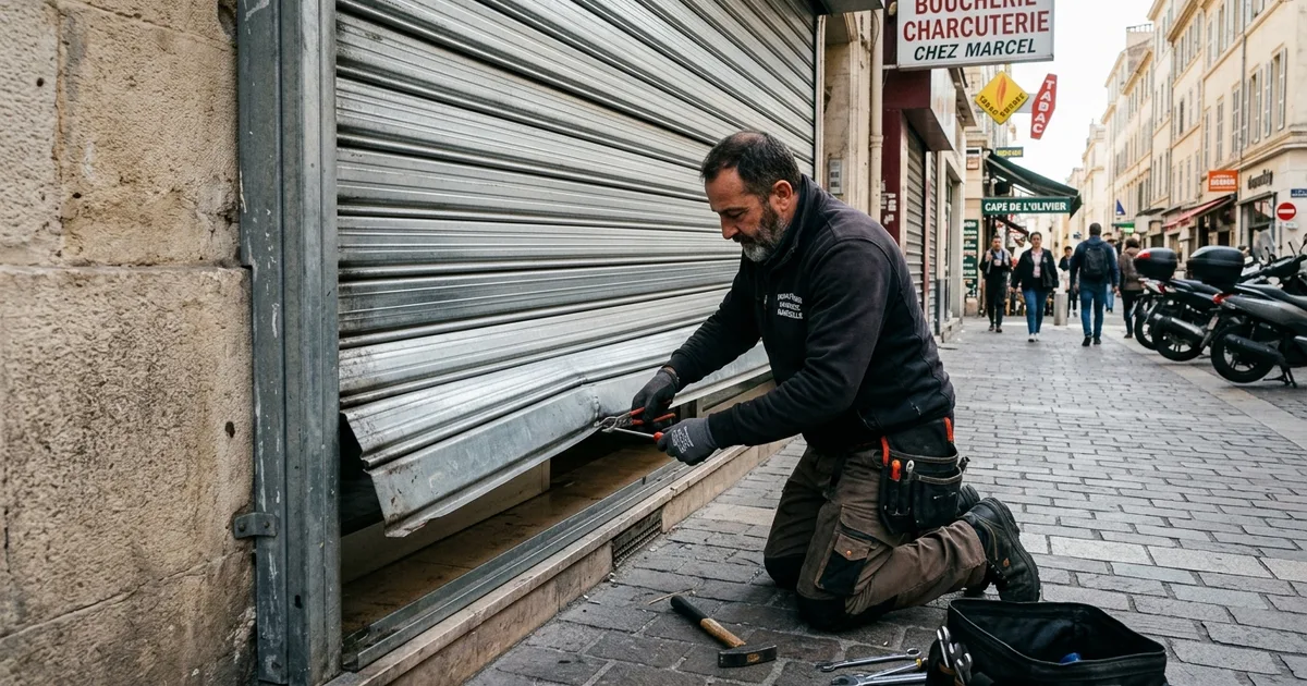 Déblocage Rideau Métallique Manuel à Marseille - Solutions
