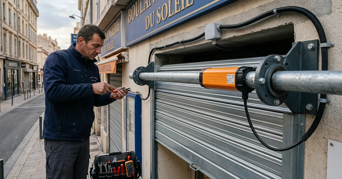 Motoriser un Rideau Métallique Manuel à Marseille - Dossier