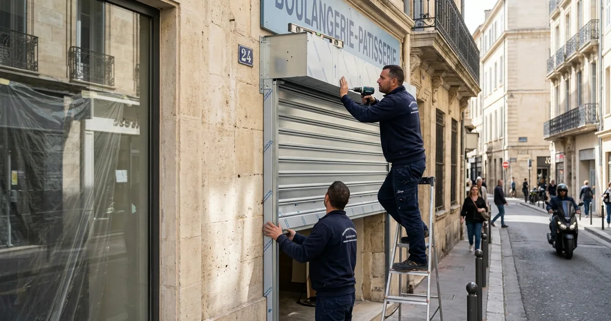Portillon Intégré Rideau Métallique à Marseille