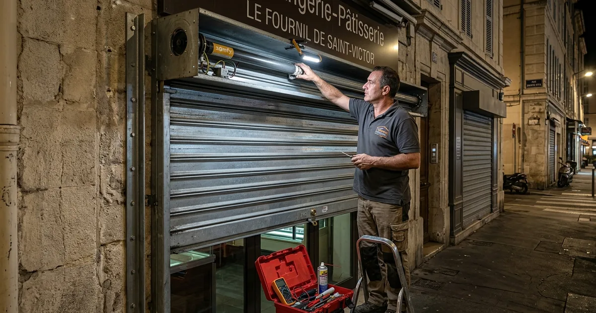 Rideau Métallique Endommagé par Graffiti à Marseille