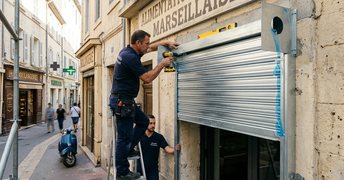 Rideau Métallique Enrouleur ou Coulissant Marseille