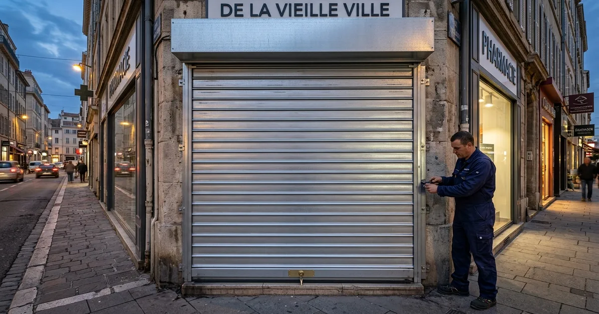 Rideau Métallique Pharmacie Marseille - Normes Sécurité